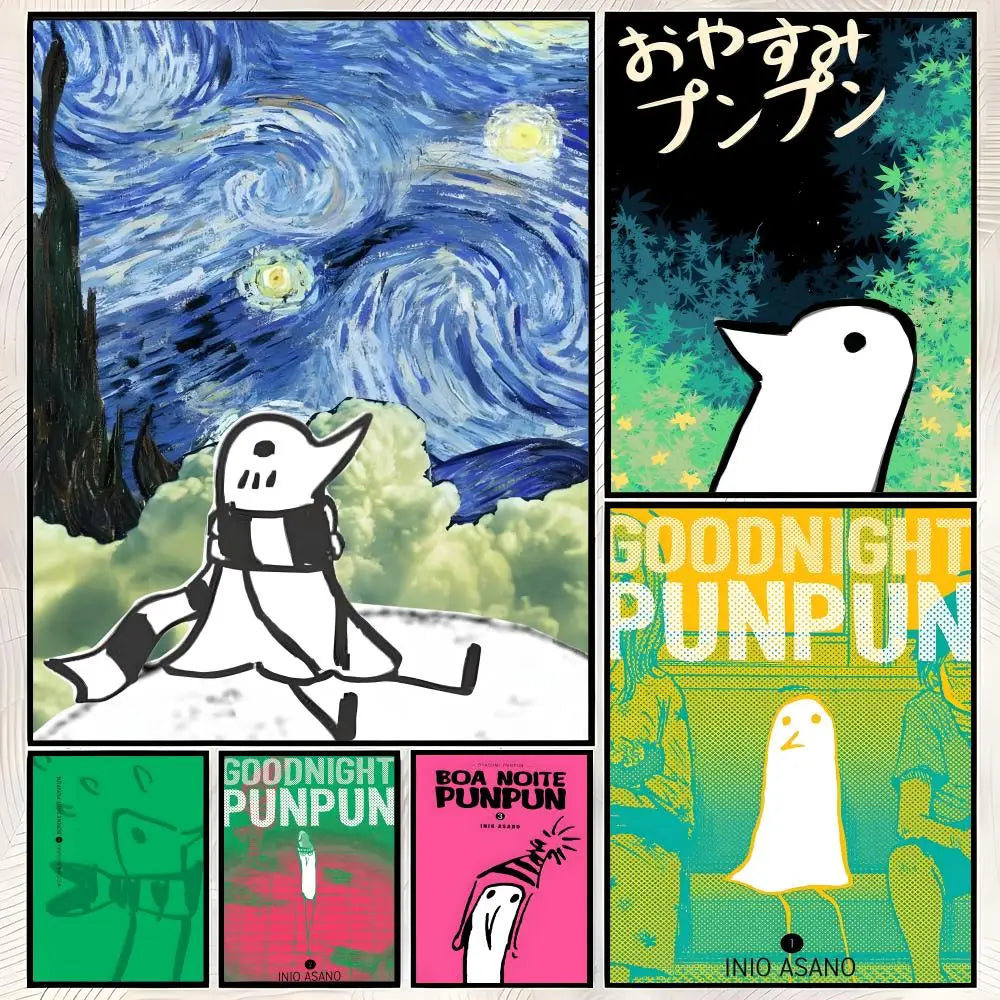 Goodnight Punpun Anime Poster – Self-Stick HD PVC Wall Art Anime Wall Poster Axl