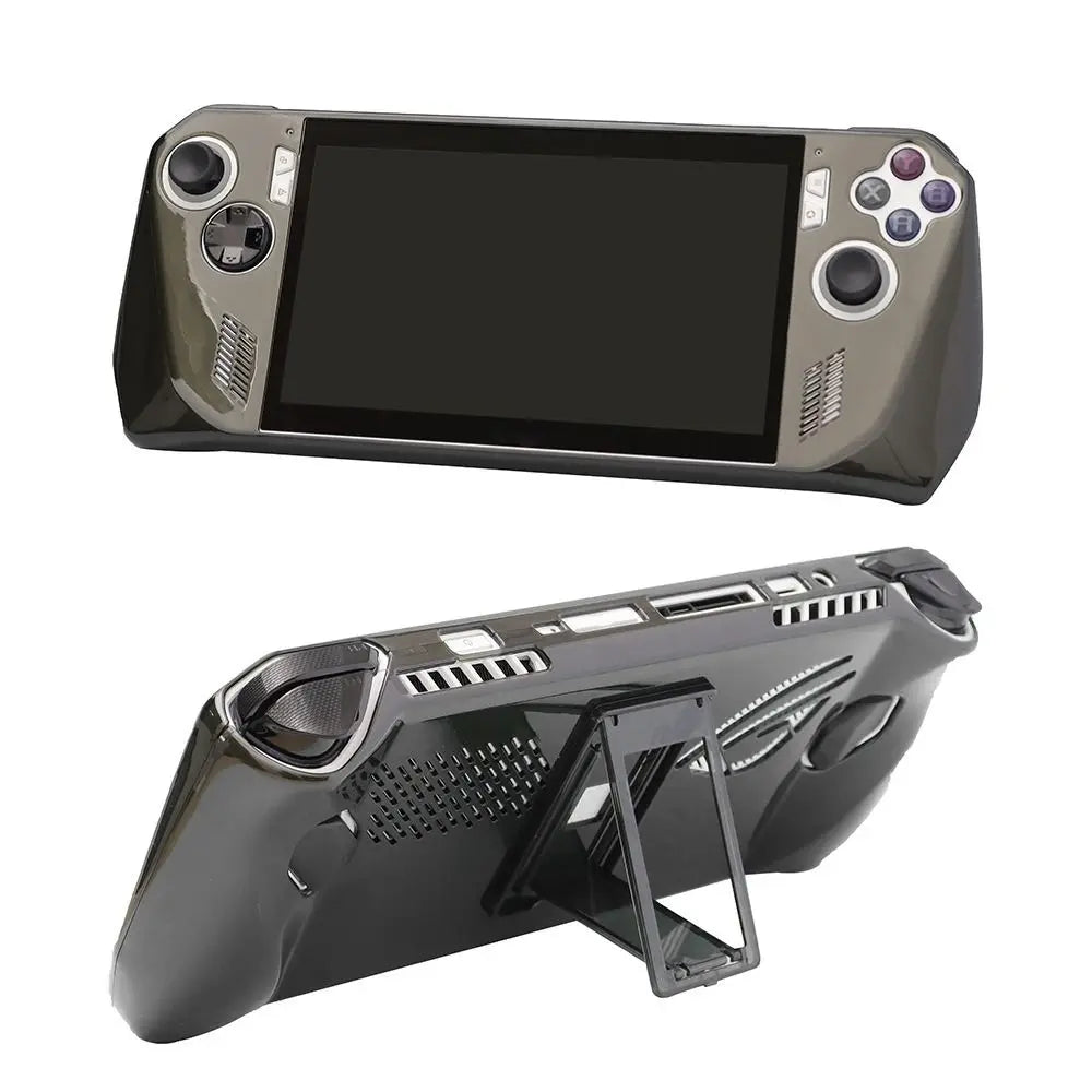 ROG Ally Shockproof Case with Kickstand | Full Coverage Shell Console Protective Case Axl Transparent Black