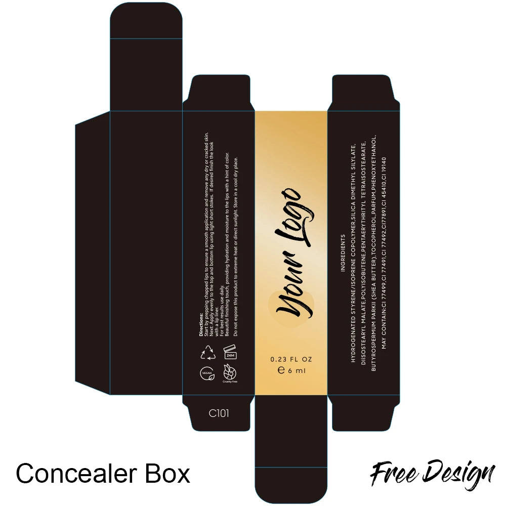 50 PCS Custom Makeup Paper Boxes – Private Label Packaging Cosmetic Packaging Box Axl