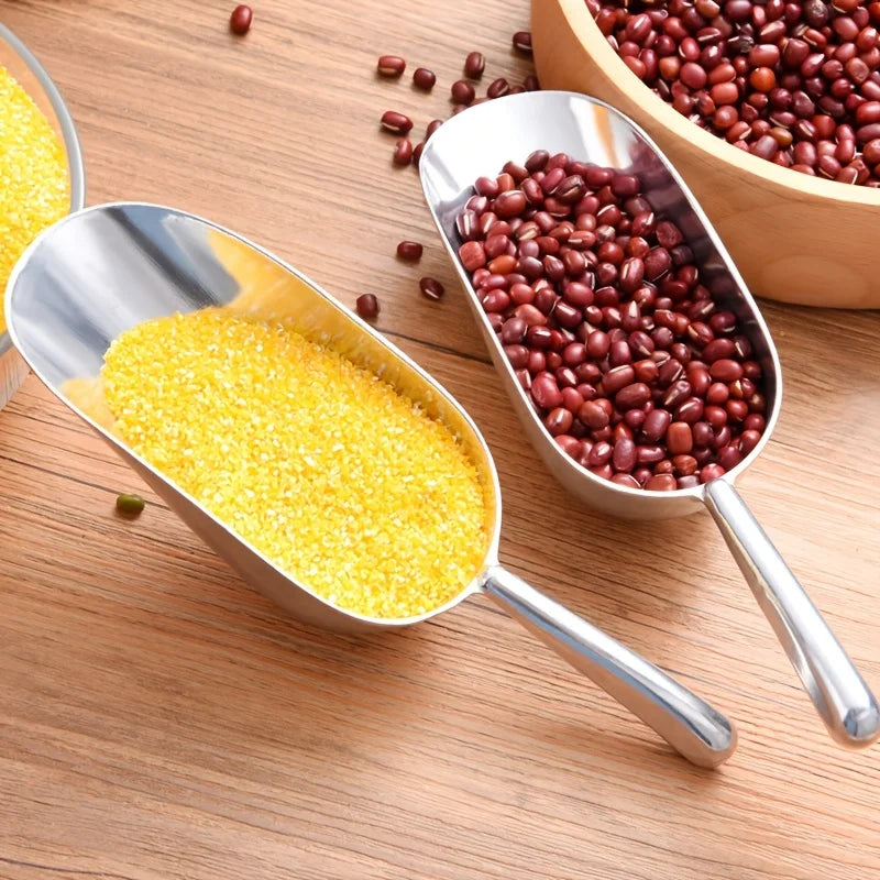 Stainless Steel Multi-Purpose Spoon – Ice & Grain Scoop Kitchen Scoop Spoon Axl 2pcs