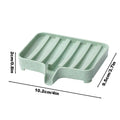 Drain Soap Dish & Sponge Holder Tray – Kitchen & Bathroom Soap Dish Tray Axl Green