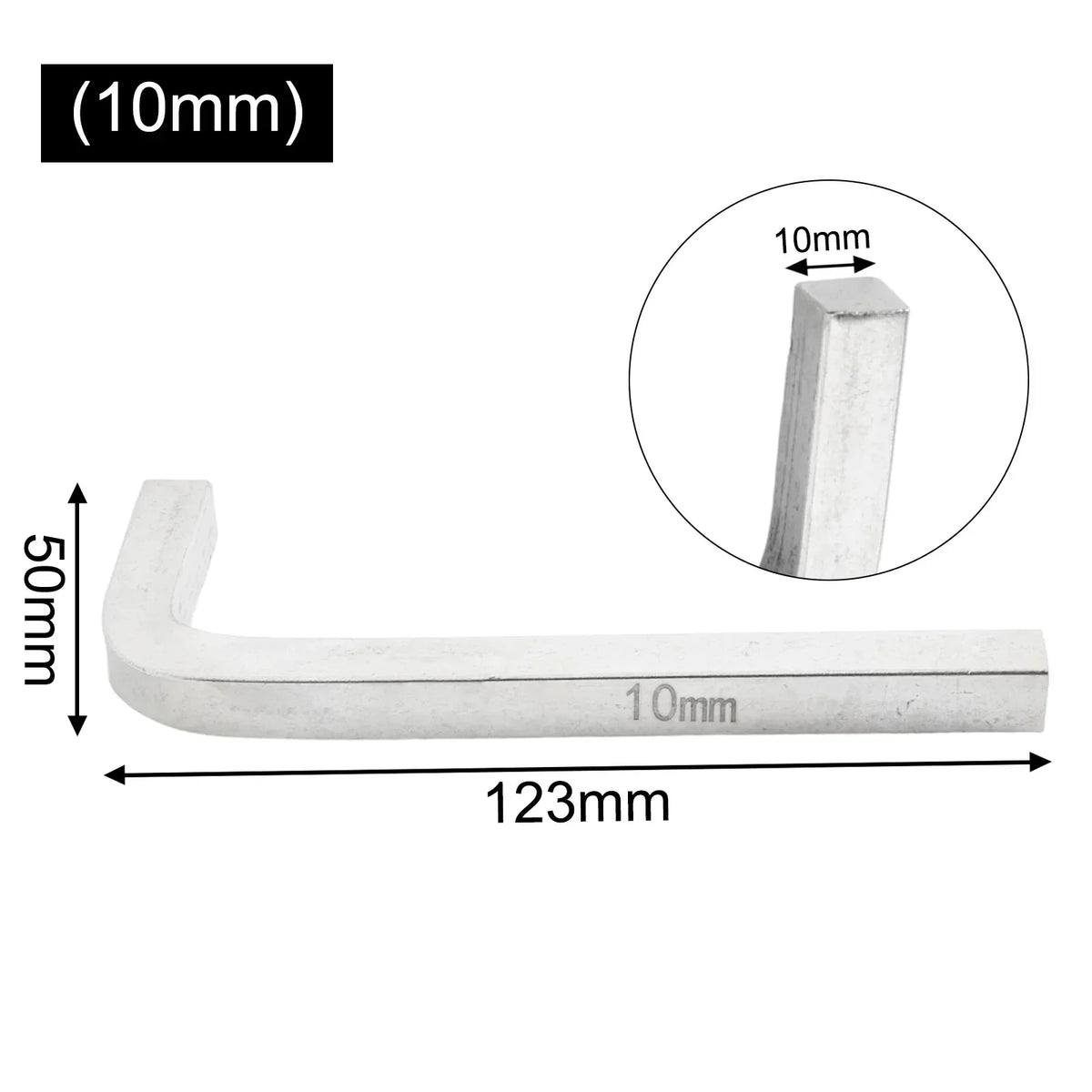L-Shape Square Head Wrench – Cr-V Steel 3–10mm | Hand Tool Square Head Wrench Axl 10mm China Mainland