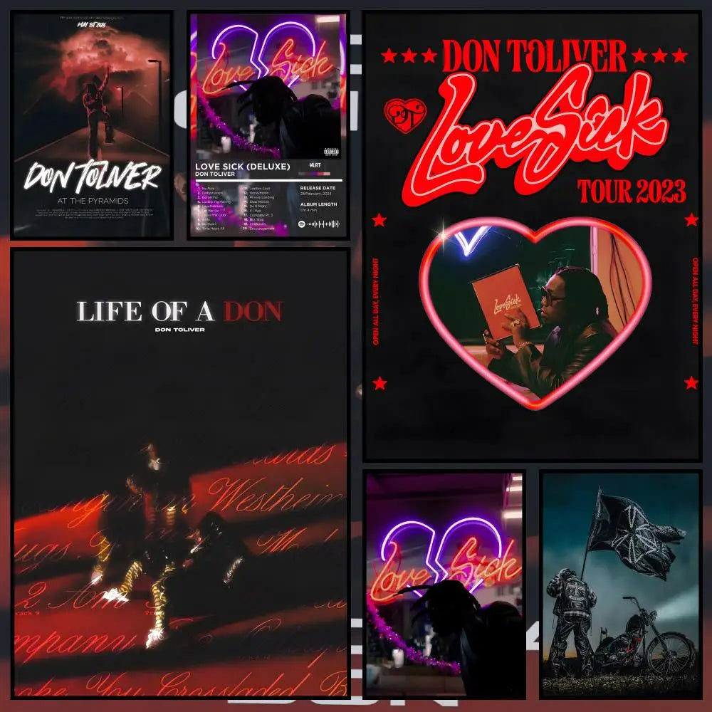 Don Toliver Waterproof PVC Wall Poster – Peel & Stick HD Art Wall Art Poster Axl