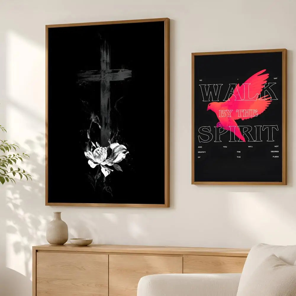 Bible Verse Jesus Christ Christian Wall Art Poster | Waterproof Wall Art Poster Axl