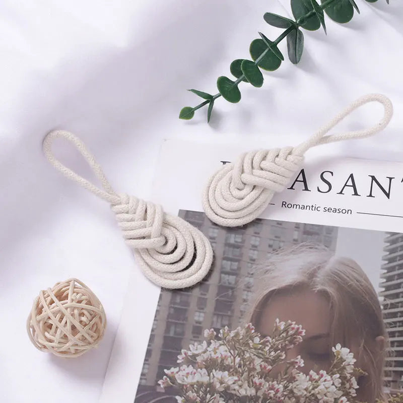 Cotton Rope Napkin Rings – Handmade European Table Decor (4 Pcs) Napkin Rings Axl