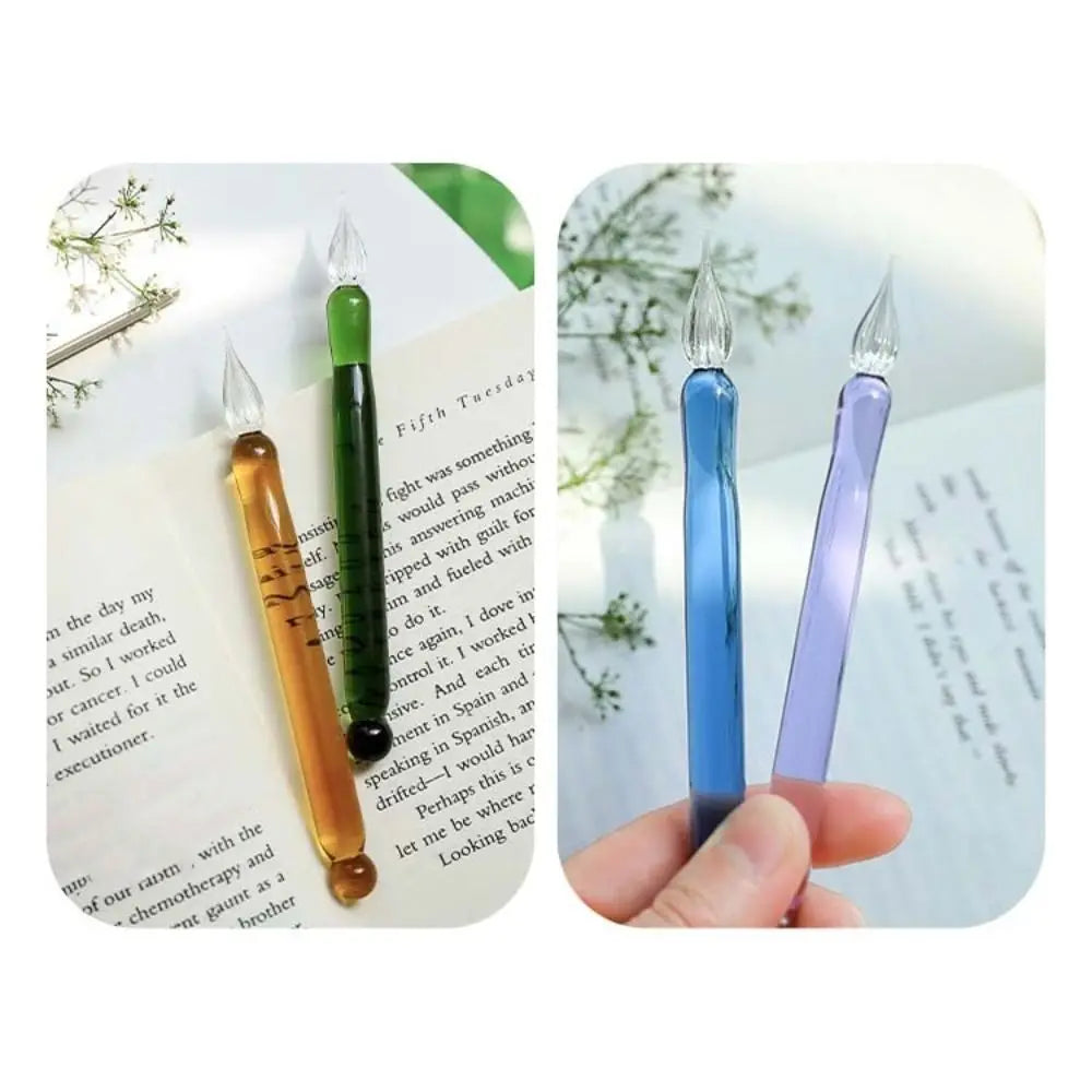 Transparent Glass Dip Pen – Calligraphy & Art Writing Pen Glass Dip Pen Axl
