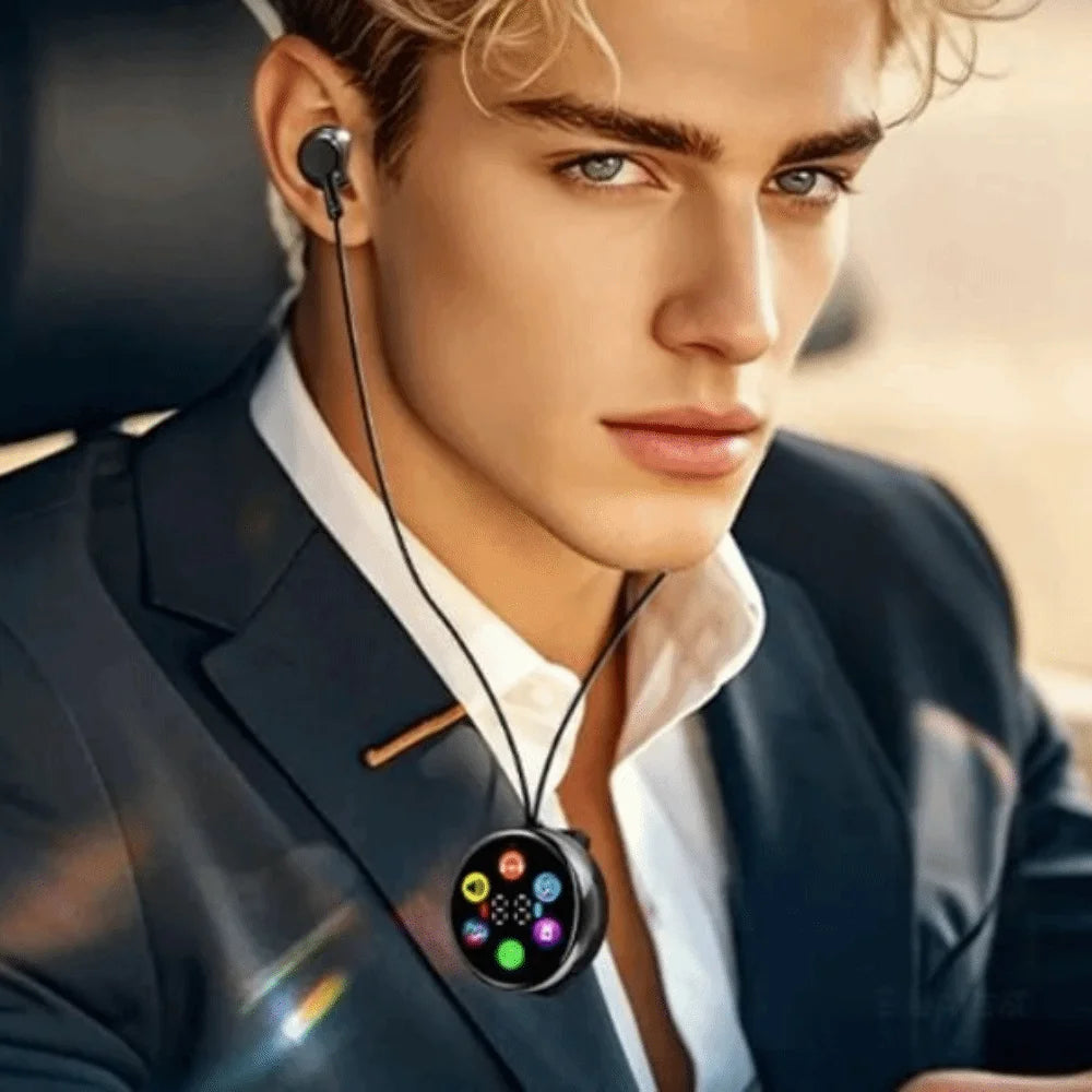 LED Display Clip-On Bluetooth Earphones | Smart Controls Bluetooth Earphones Axl