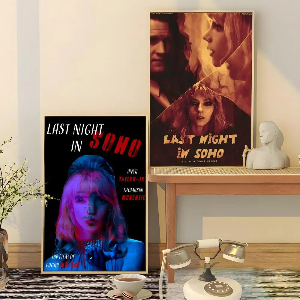 Last Night in Soho Movie Poster Waterproof PVC Stickers Movie Poster Sticker Axl