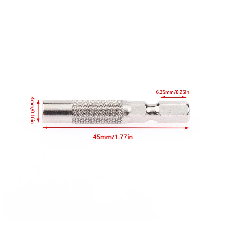 2-Pack 6.35mm to 4mm Hex Shank Bit Adapter – Magnetic Holder Bit Adapter Set Axl