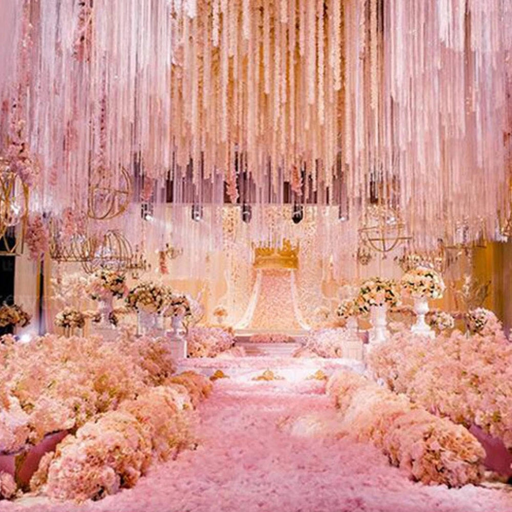 Artificial Silk Sakura Garland – Wedding & Party Floral Decor Silk Flower Garland Axl