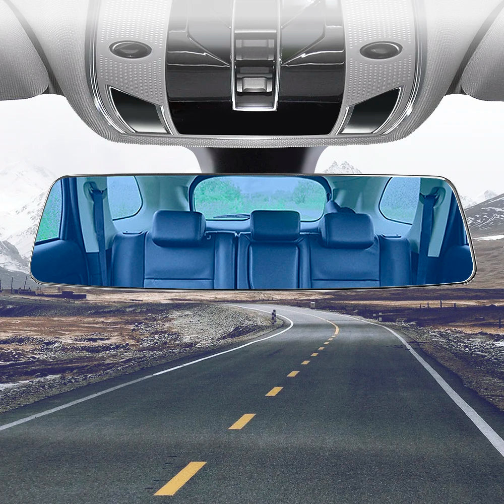Wide-Angle Anti-Glare Car Rear View Mirror – HD Blue Glass Car Interior Mirror Axl Blue