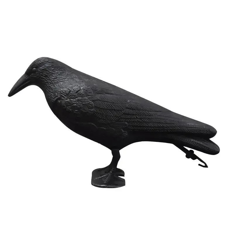 Realistic Black Crow Decoy – Outdoor Pigeon & Bird Repellent Bird Deterrent Decoy Axl black
