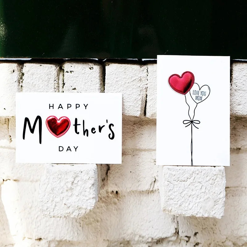 5-Pack Heart Greeting Cards – Mother's Day, Birthday & More Greeting Card Set Axl