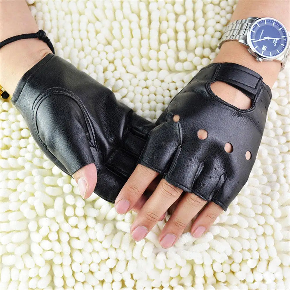 Punk Fingerless Gloves – Gothic Cosplay & Dance Accessory Fingerless Gloves Axl