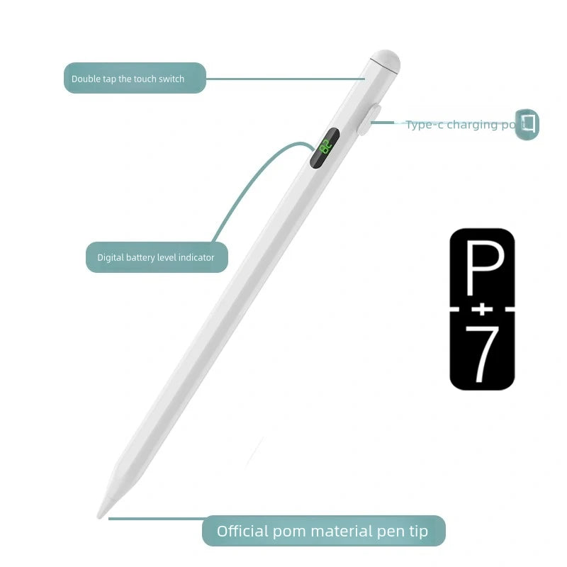 P+7 Universal Stylus Pen with Battery Display – iPad & Android Tablet Stylus Pen Axl