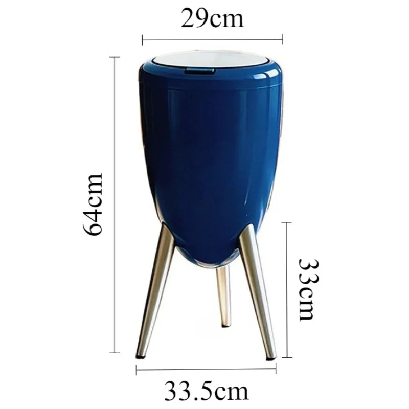 15L Press-Lid Standing Trash Can – Kitchen & Bathroom Bin Standing Trash Can Axl