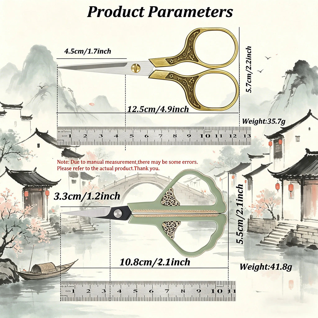 Embroidery Scissors Precision Sharp Stainless Steel – 1 or 2 PCS Embroidery Scissors Axl