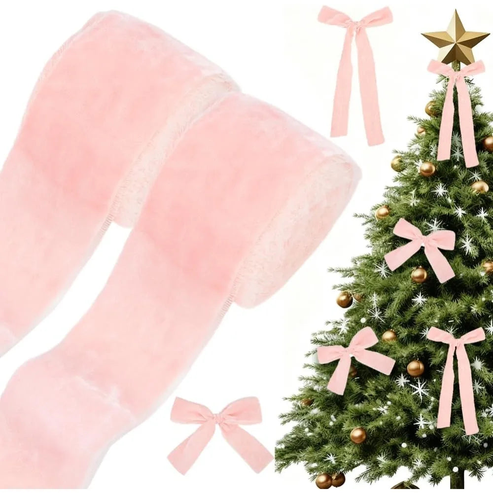 Pink Velvet Frayed Fringe Ribbon – Wedding & Gift Wrapping Craft Ribbon Axl AECH04-17586