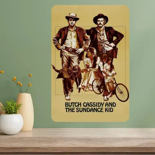 Butch Cassidy & Sundance Kid Classic Movie Metal Poster Sign Metal Wall Sign Axl aluminum sign aluminum 14x20cm