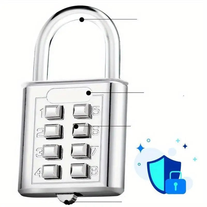 2-Pack 8-Digit Combination Padlock – Waterproof Travel Lock Combination Padlock Axl