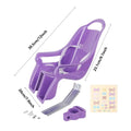 Doll Seat for Kids Bikes – Stuffed Animal Chair with Stickers Bike Doll Seat Axl Purple