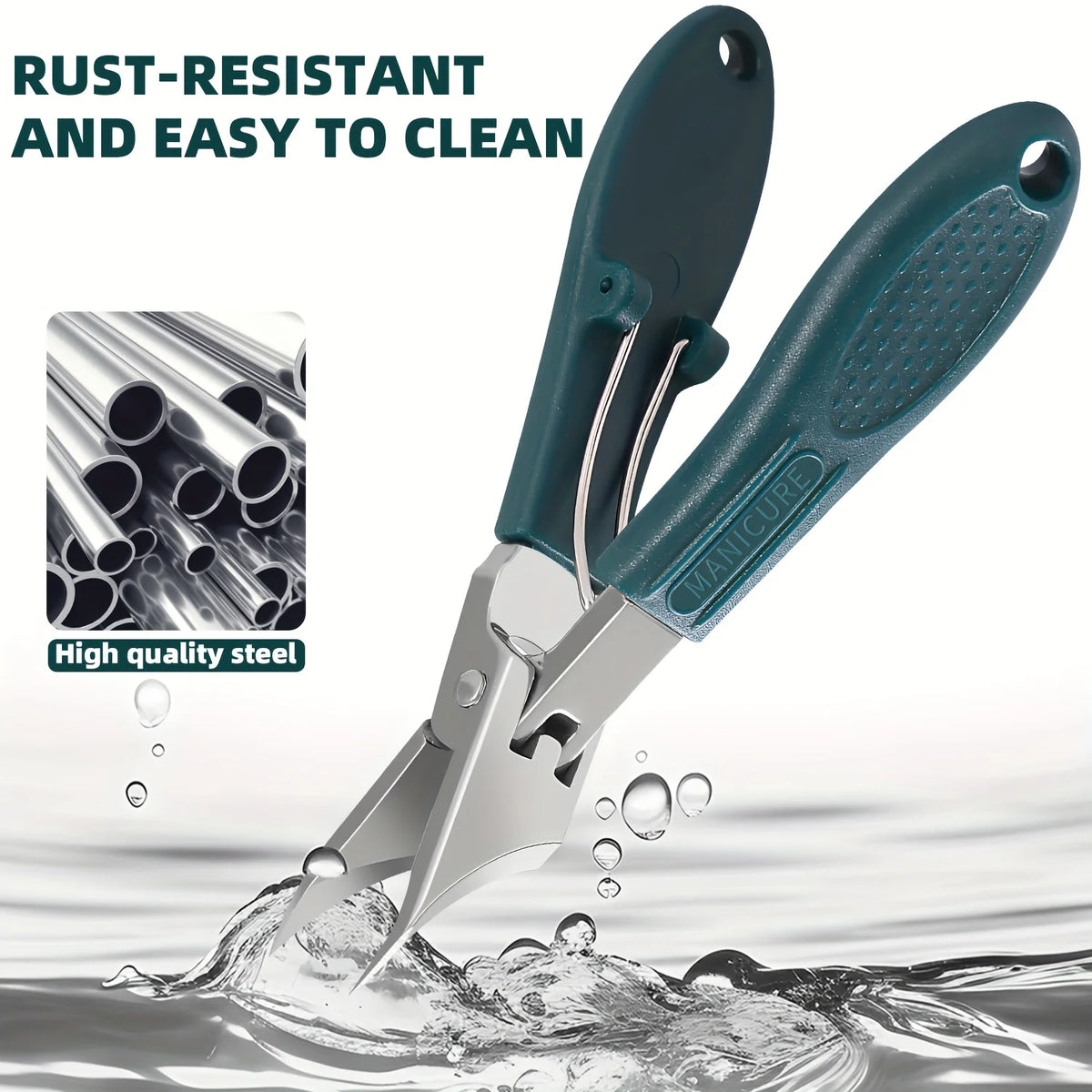 PLYS Ultra-Sharp Toenail Clipper – 25° Stainless Steel Blade Nail Clipper Axl