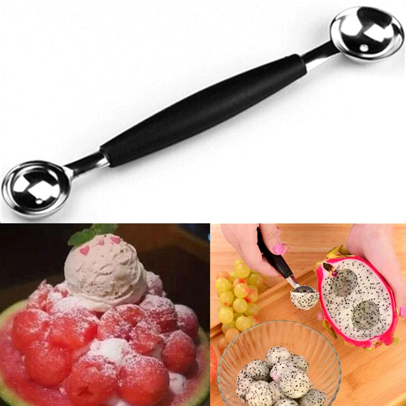 Double-End Stainless Steel Melon Baller & Ice Cream Scoop Melon Baller Scoop Axl