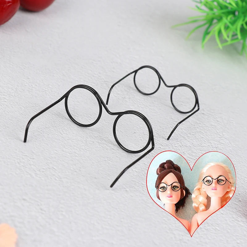 10-Pack Retro Round Lensless Doll Glasses – Dollhouse Accessories Doll Accessories Axl