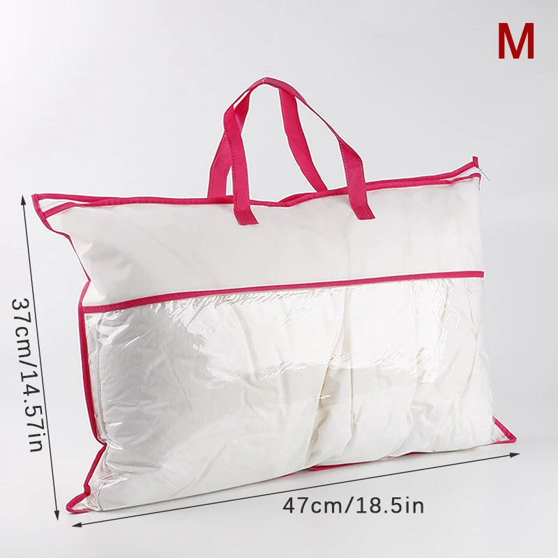 Non-Woven Zipper Storage Bag – Dustproof Quilt & Blanket Tote Storage Organizer Bag Axl M4