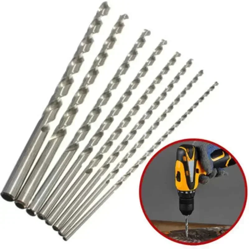 Extra Long HSS Twist Drill Bit Set 2–6mm | 160–300mm HSS Twist Drill Bit Axl