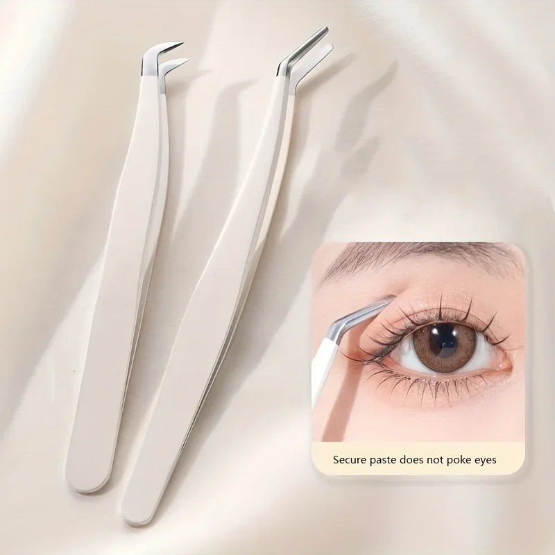 Curved Eyelash Applicator Tweezers – DIY Lash Tool Eyelash Applicator Tool Axl