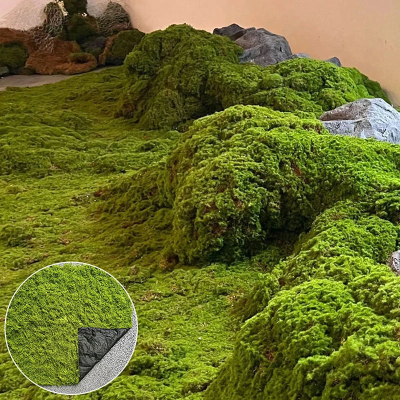 Artificial Moss Mat – Faux Lawn for Bonsai & Micro Landscape Artificial Moss Mat Axl
