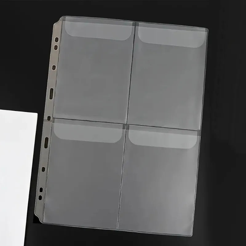 A4 Binder Pockets 12 PCS – Cash Envelope & Document Organizer Binder Pocket Inserts Axl