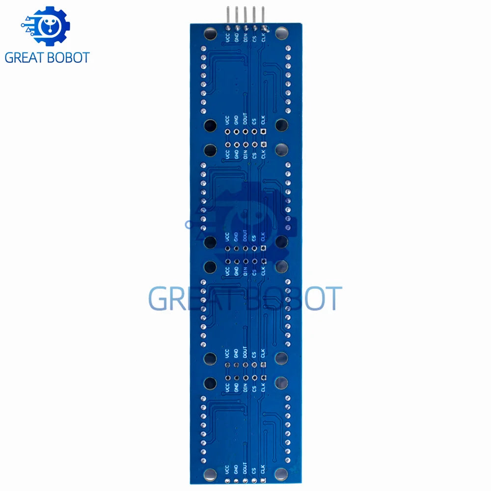 MAX7219 4-in-1 Dot Matrix Module for Arduino – 5P Cable LED Display Module Axl