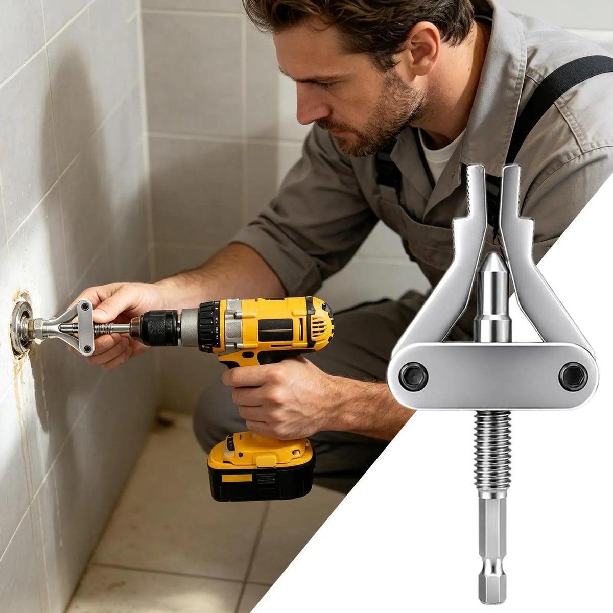 Faucet Angle Valve Wire Extractor | Hex Shank Pipe Repair Tool Pipe Repair Tool Axl