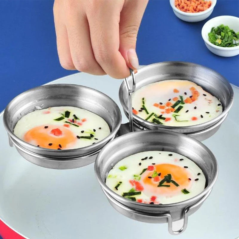 Stainless Steel Egg Poacher & Steamer Mold | Kitchen Gadget Egg Poacher Mold Axl