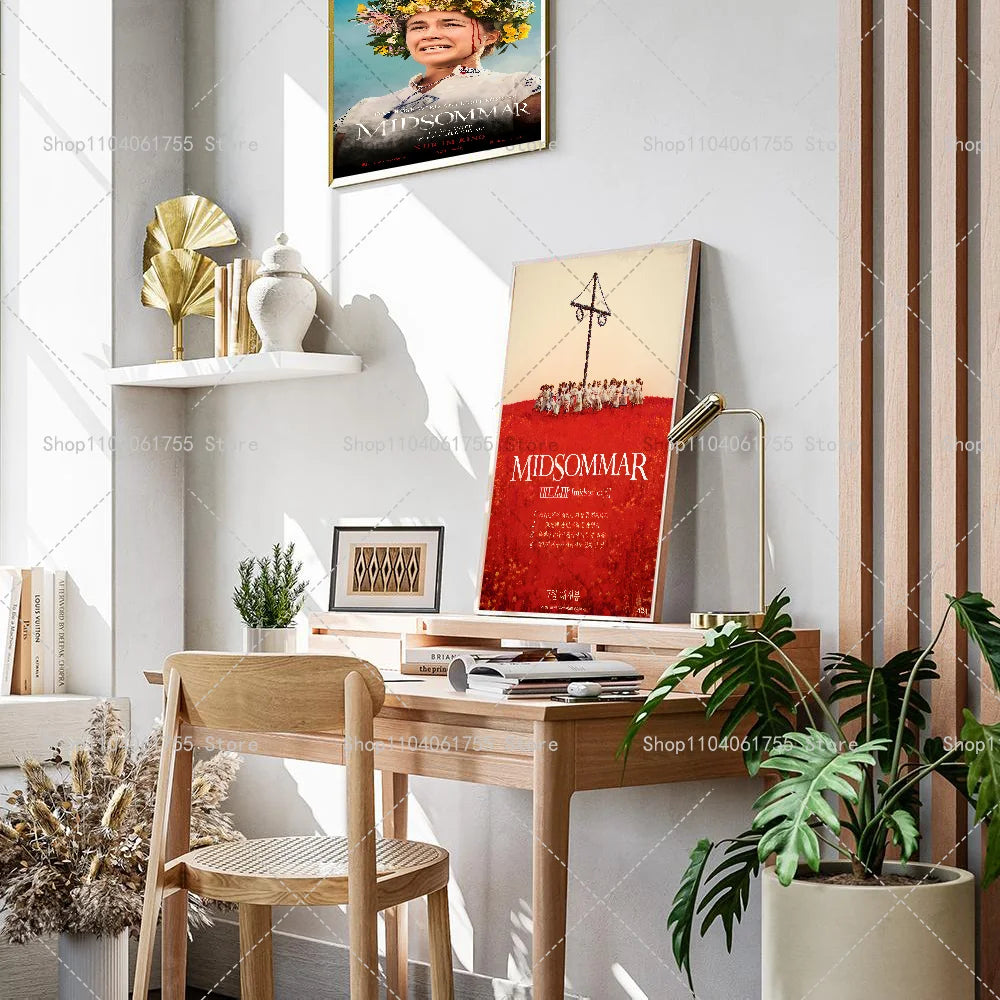 Midsommar Movie Poster Self-Adhesive Waterproof Wall Sticker Wall Art Poster Axl