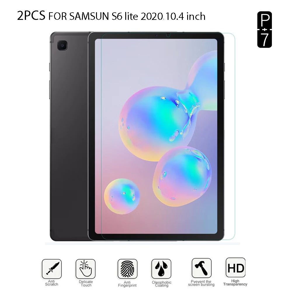 2-Pack Tempered Glass Screen Protector – Samsung Galaxy Tab S6 Lite Tablet Screen Protector Axl