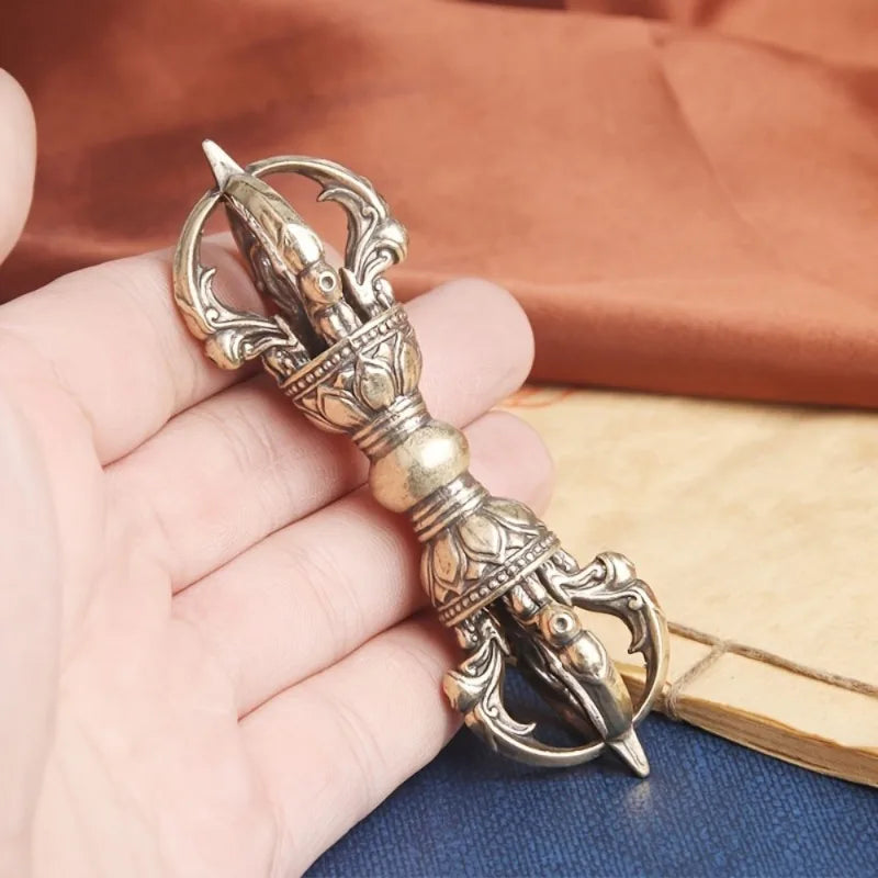 Vintage Copper Diamond Pestle Ornament | Feng Shui Desk Décor Spiritual Desk Ornament Axl