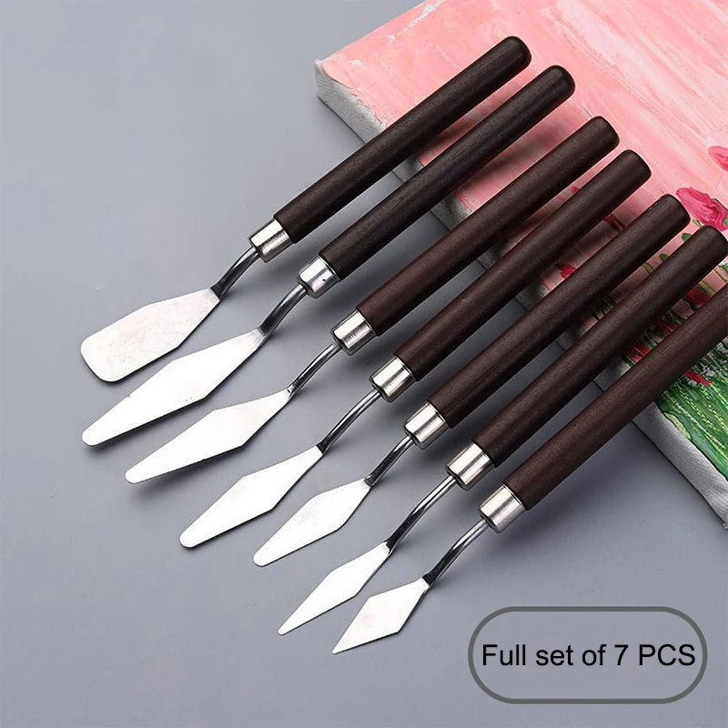 Stainless Steel Palette Knife Set – Oil Painting Spatula Tools Palette Knife Set Axl One size A3
