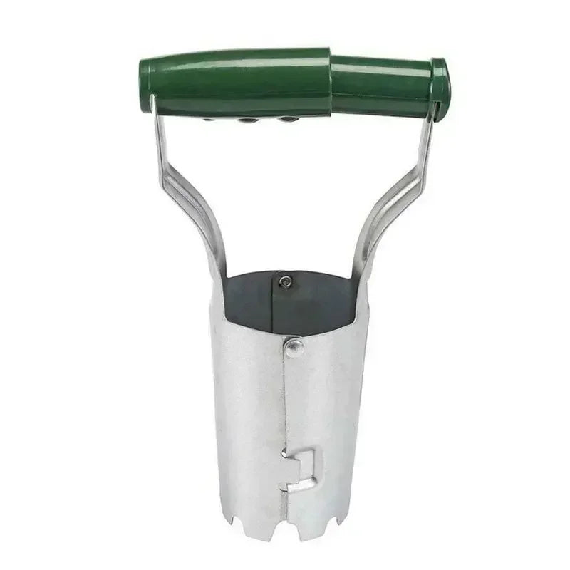 Seedling Transplanter Tool – Wood & Iron Vegetable Flower Planter Garden Transplanter Tool Axl Dark Green