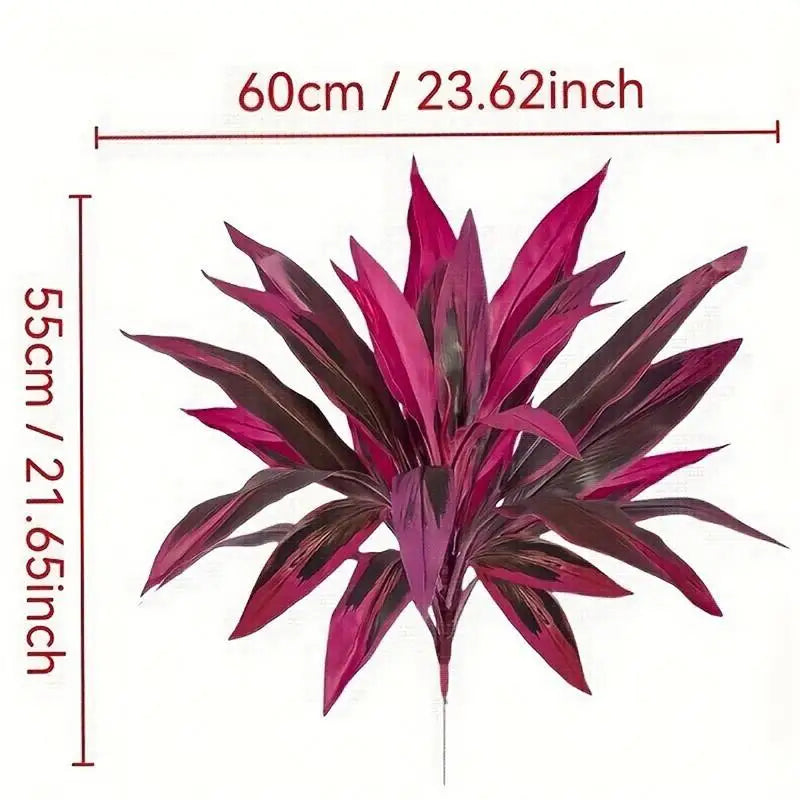 55cm Artificial Dragon Blood Tree Faux Plant Tabletop Decor Artificial Plant Decor Axl