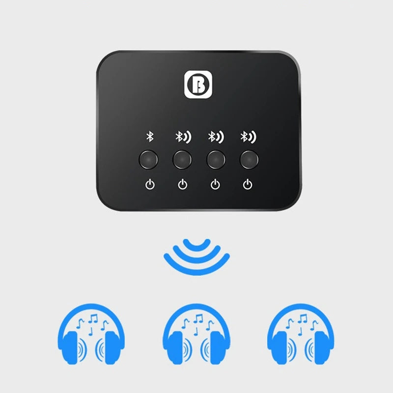 BW107 Bluetooth 4.0 Dual Audio Transmitter Splitter Adapter Bluetooth Audio Transmitter Axl