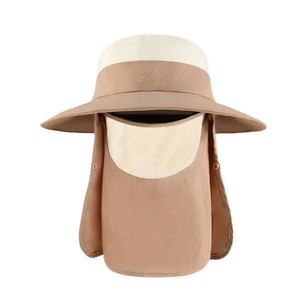 UV Fisherman Hat – Removable Neck Flap, Visor & Sun Cover Sun Protection Hat Axl style 8