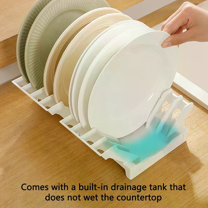 Vertical Dish Drying Rack – Upright Plate Cabinet Organizer Dish Storage Rack Axl