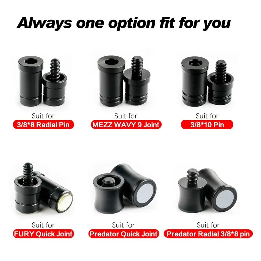 Billiard Cue Joint Protectors – Uni-Loc Wavy Joint Caps Set Cue Joint Protector Axl