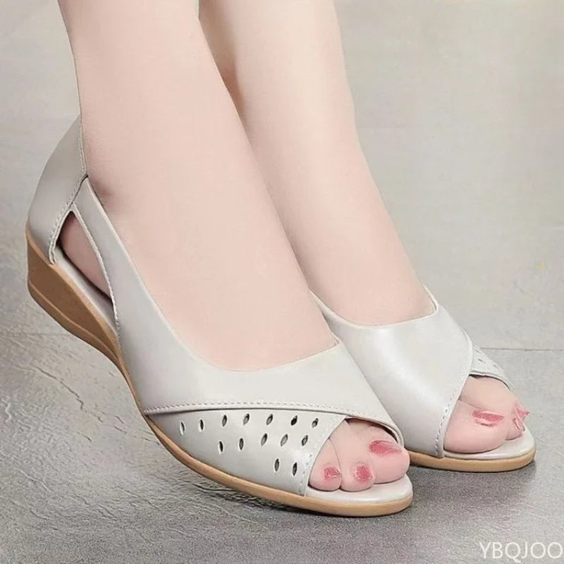 Women's Non-Slip Wedge Sandals – Breathable Slip-On Summer Shoe Women's Wedge Sandals Axl