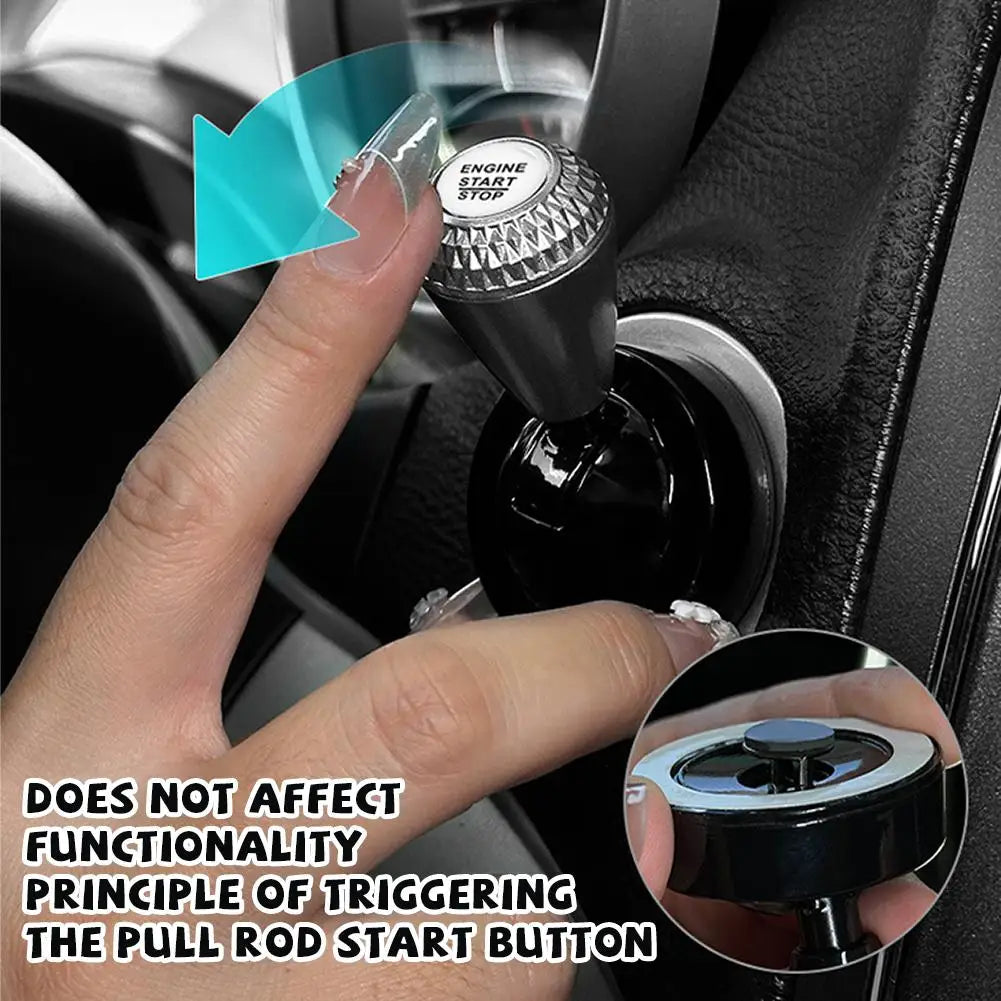 Aluminum Diamond Car Push Start Button Cover – 4 Colors Car Button Cover Axl