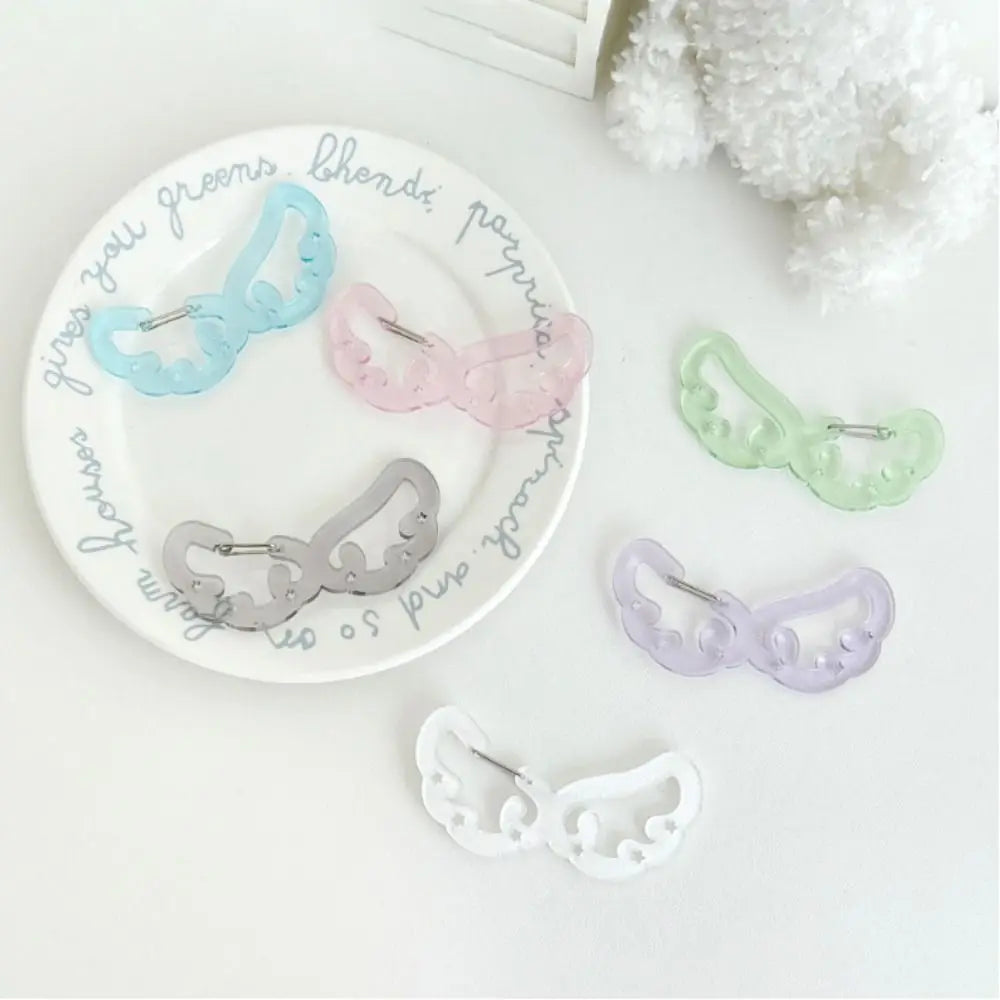 Acrylic Wings & Stars Carabiner Keychain – Cute Backpack Clip Carabiner Keychain Axl