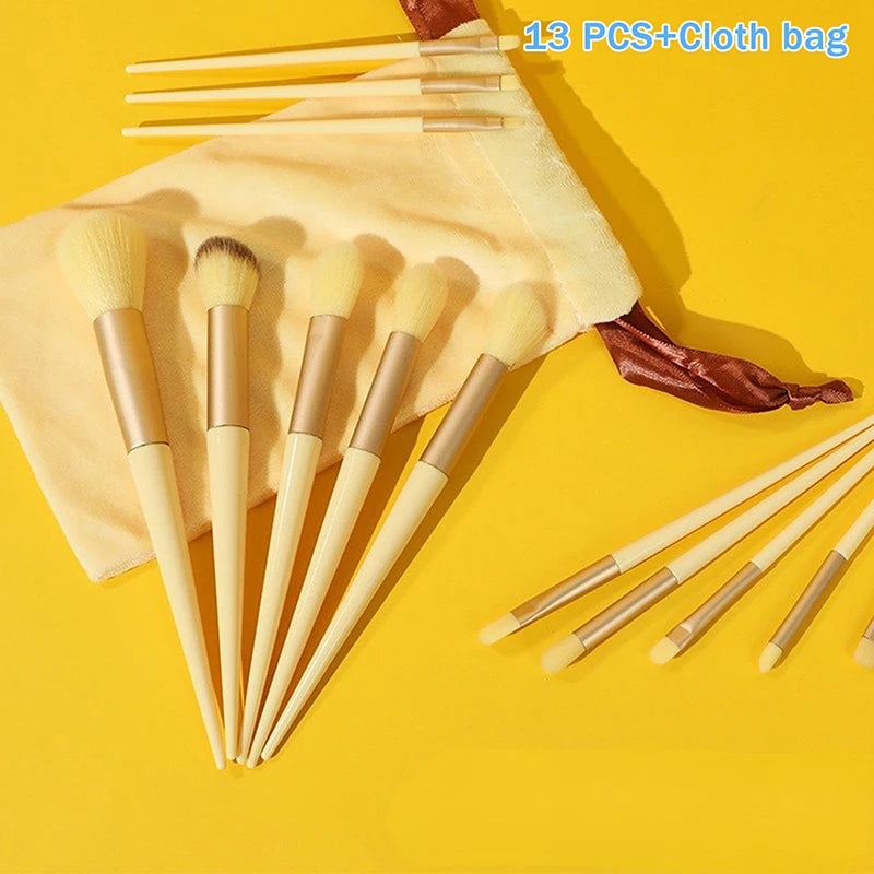 8/13 PCS Makeup Brush Set – Foundation, Powder & Eyeshadow Makeup Brush Set Axl A8